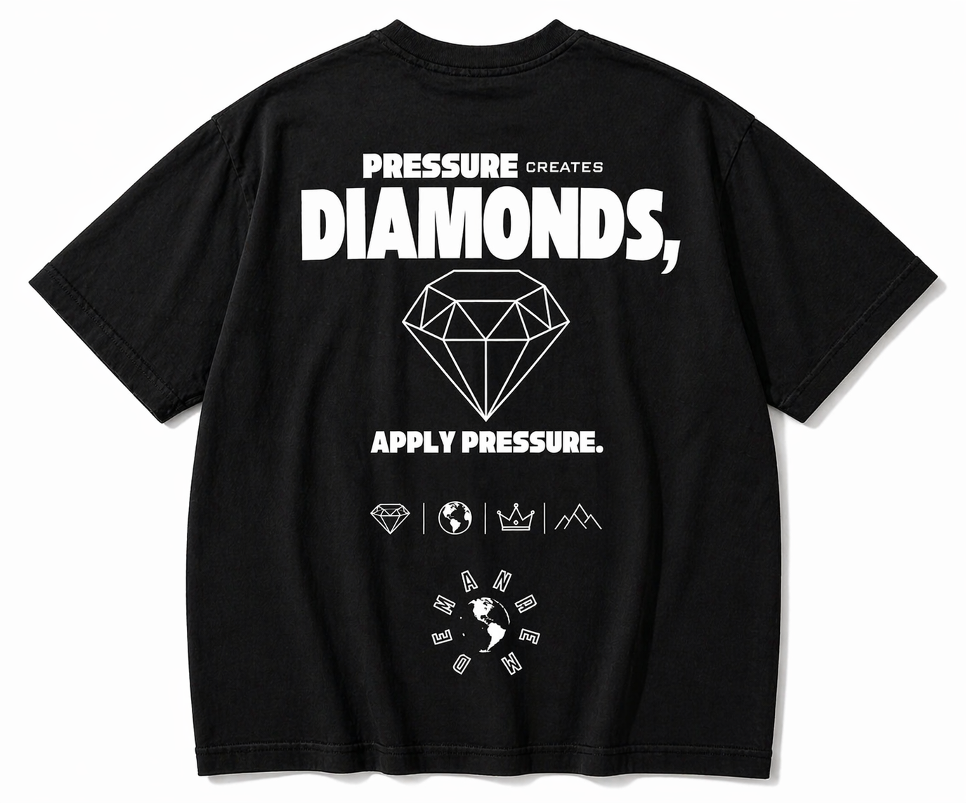 Back view of the Demandem tee
