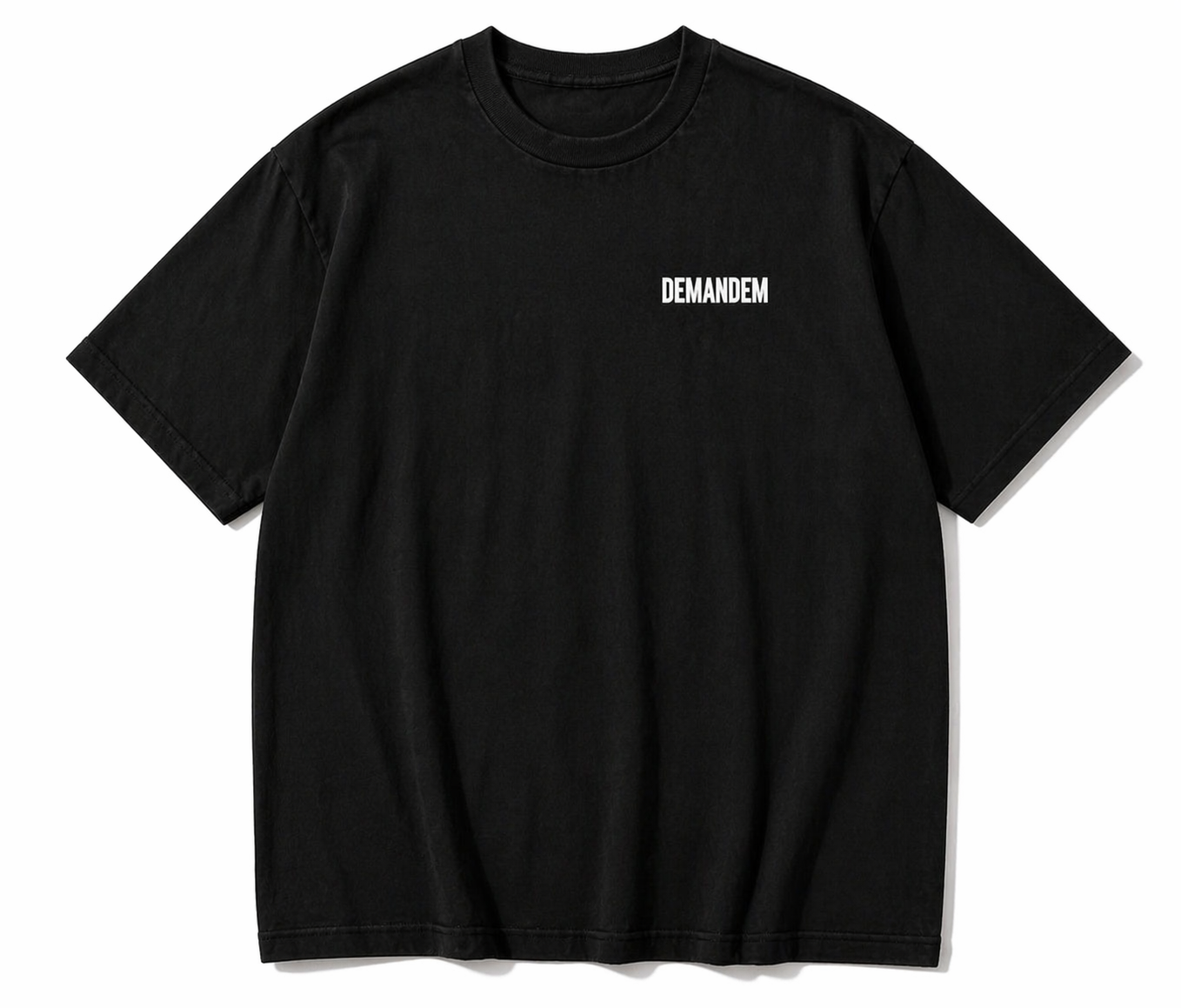 Front view of the Demandem tee
